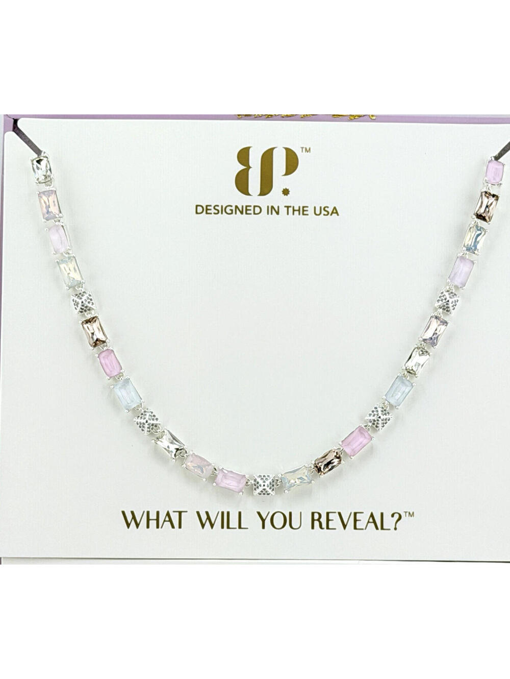 Bomb Party Jewel Candy Necklace "Moments Collected" Desert Oasis on Silver